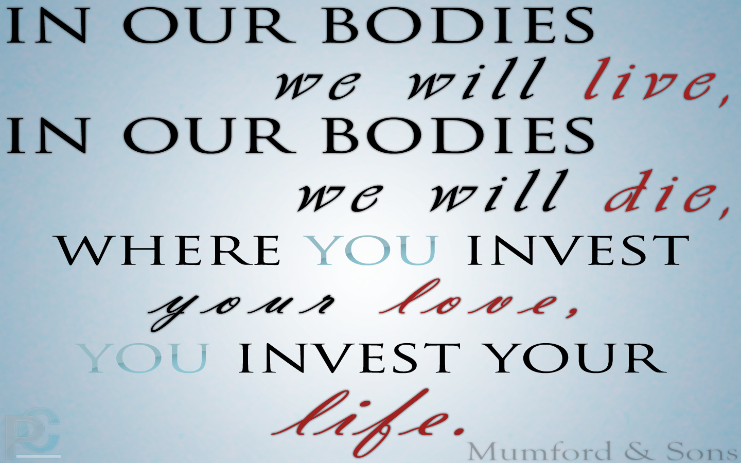 mumford and sons lyric wallpaper by