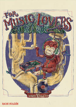 Poster illustration. For music lovers