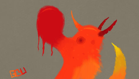 Horned Gopher Deviantart Horned Creature by GrotesqueGoo on DeviantArt