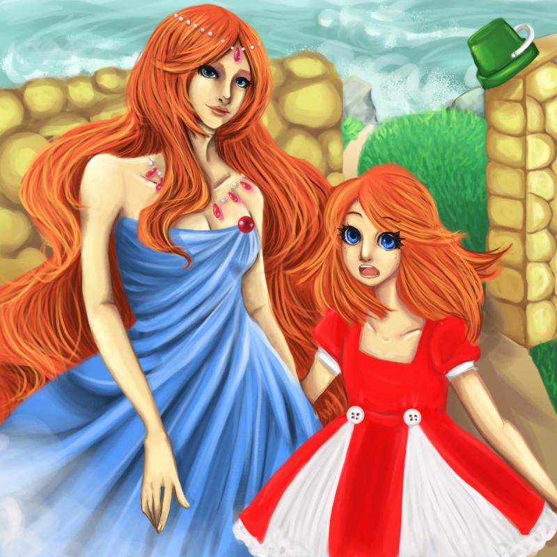 Ponyo and Mother by allychan on DeviantArt
