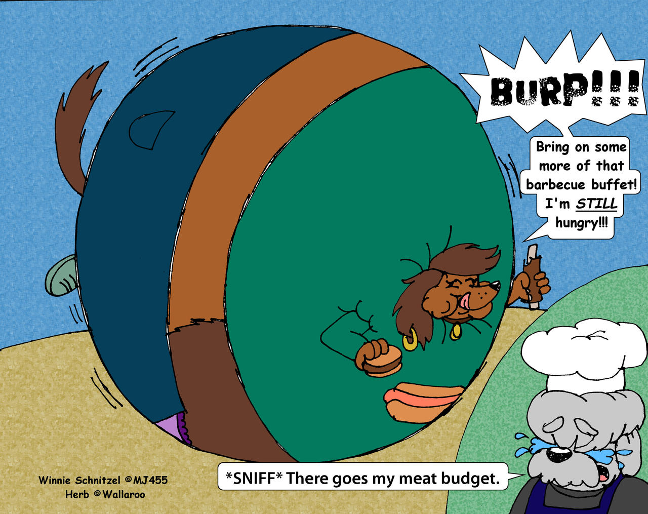 Winnie Gobbles the Buffet by Wallaroo on DeviantArt Winnie Gobbles the Buffet by Wallaroo on DeviantArt