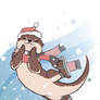 Christmas otter