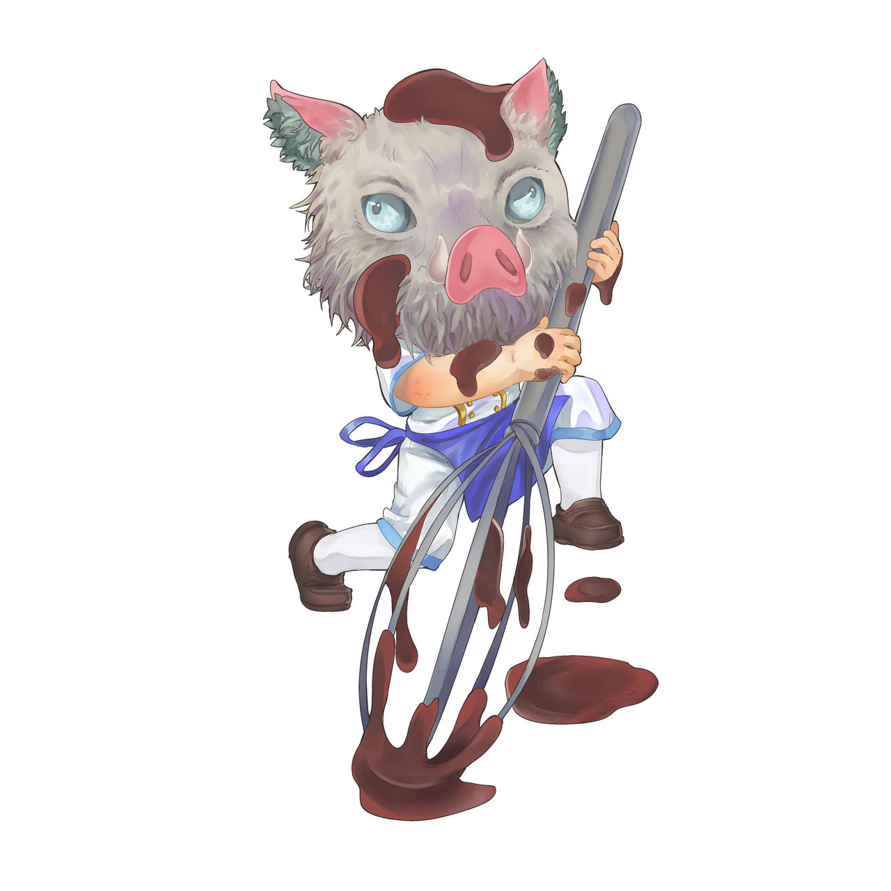 Inosuke Chibi by DayKuronuma on DeviantArt