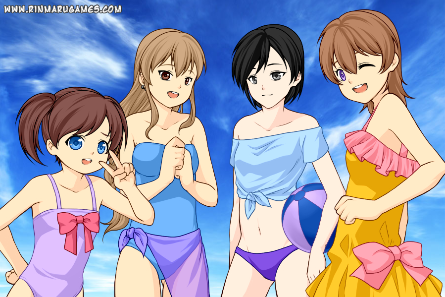 Junjou Hatsukoi Girls at the Beach