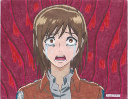 Sasha Braus Scared In Eren's Titan Stomach