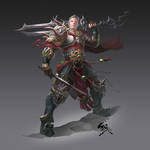 Eastern warrior by phoeni-x-man