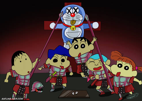 Shin Chan Squad v Doraemon