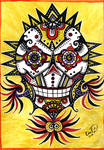 Smiling skull by retransmission