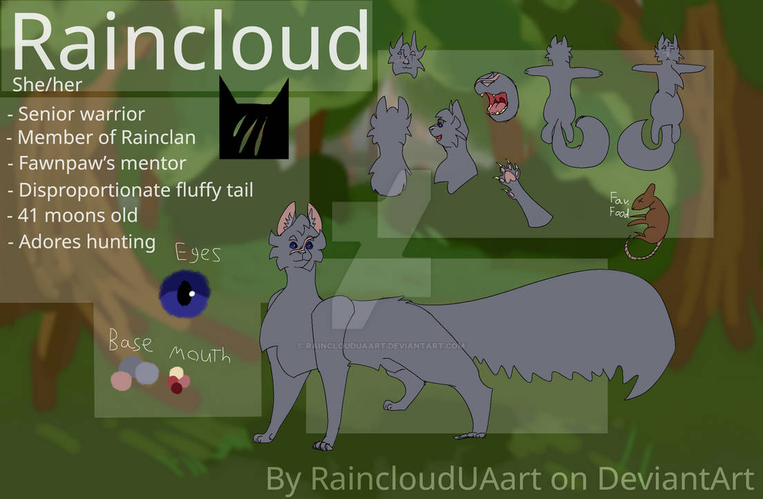 Raincloud reference sheet (remake) by RaincloudUAart on DeviantArt