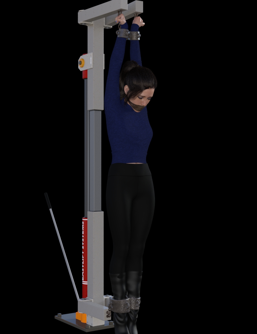 Kristin restrained by OldmanJaay on DeviantArt