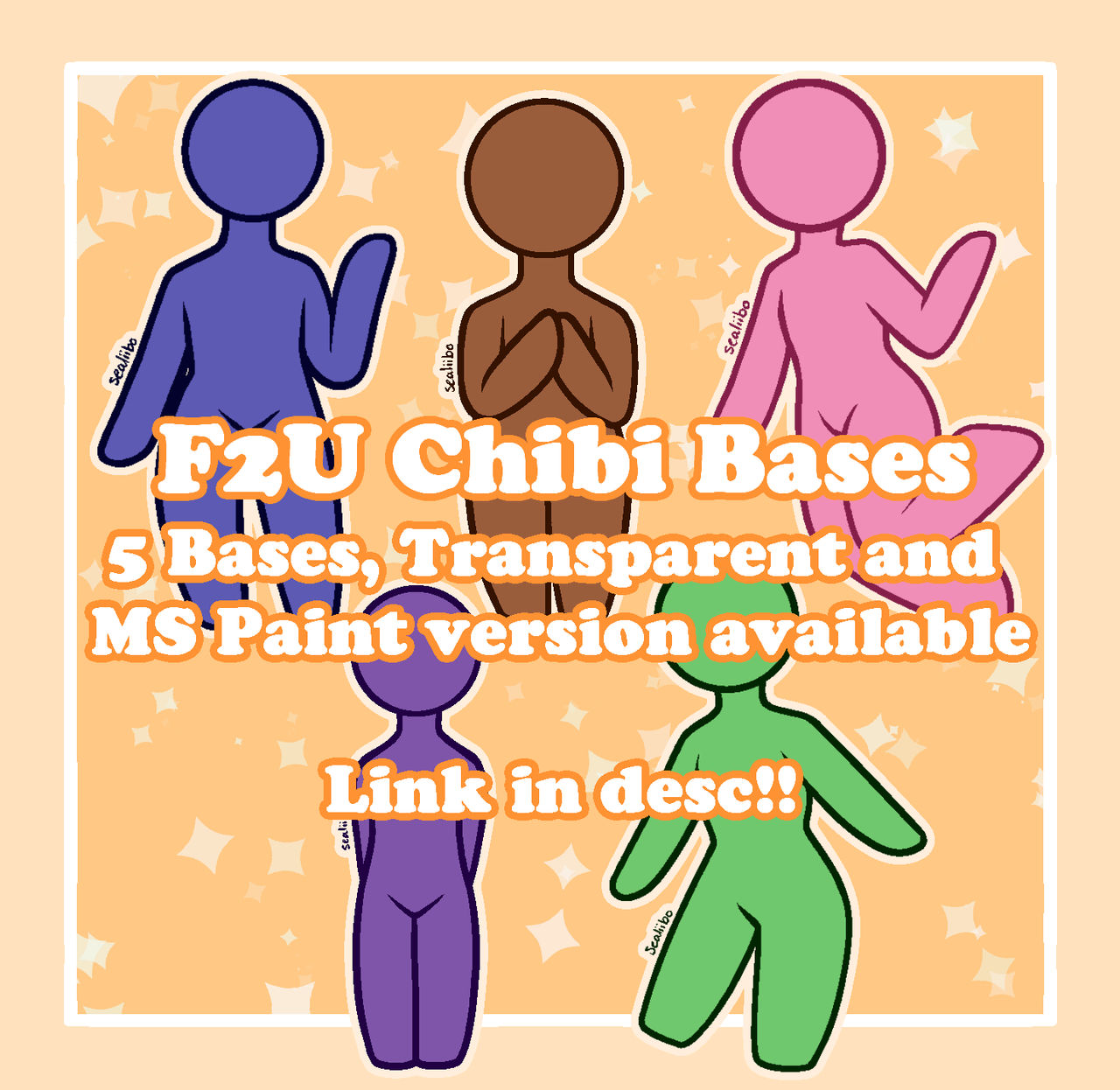 F2U Chibi Bases!! Files in Desc! by beauseakiia on DeviantArt