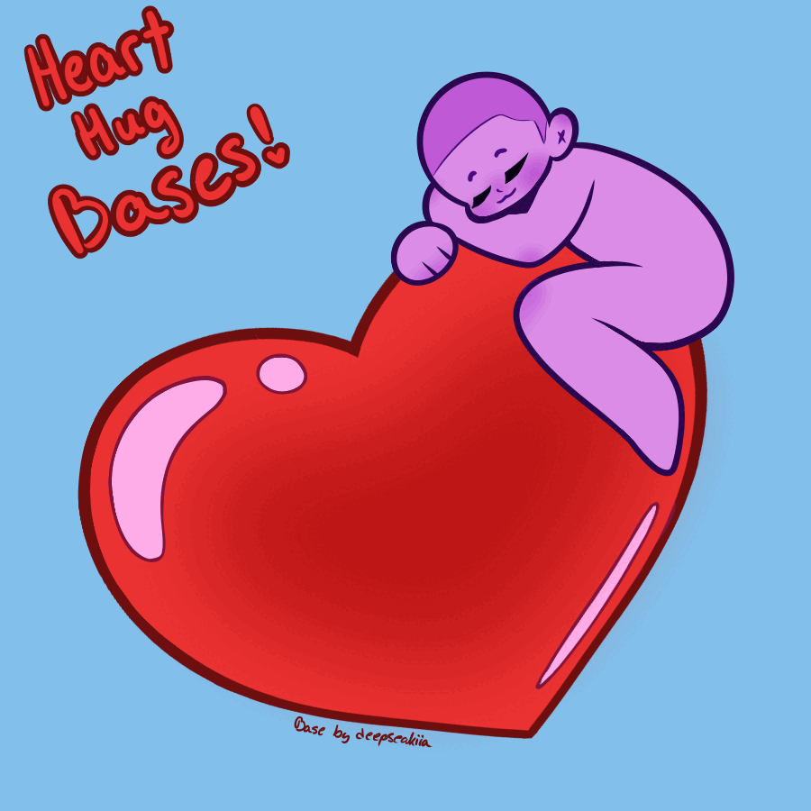 Heart Support Base F2U Heart Hug Bases by sea-kiia on DeviantArt