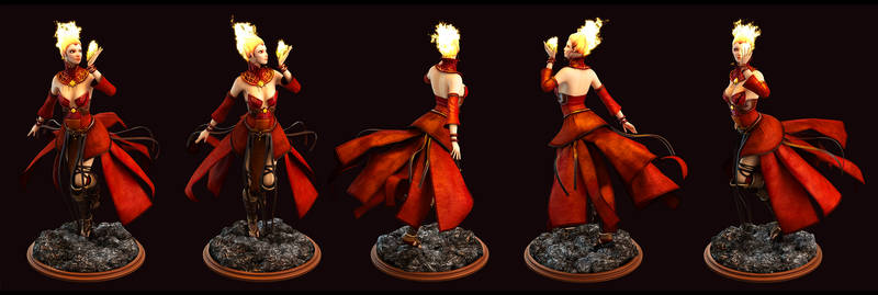 Lina Arcana Concept by kunkka's Maiden of Fire