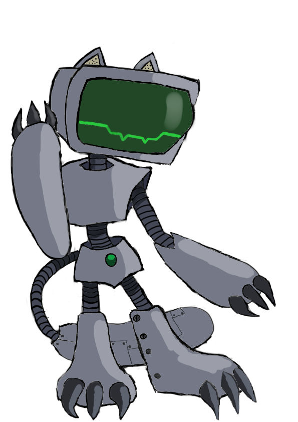 Cyper Kat CyberCat Colorized by ReverieDYokai on DeviantArt