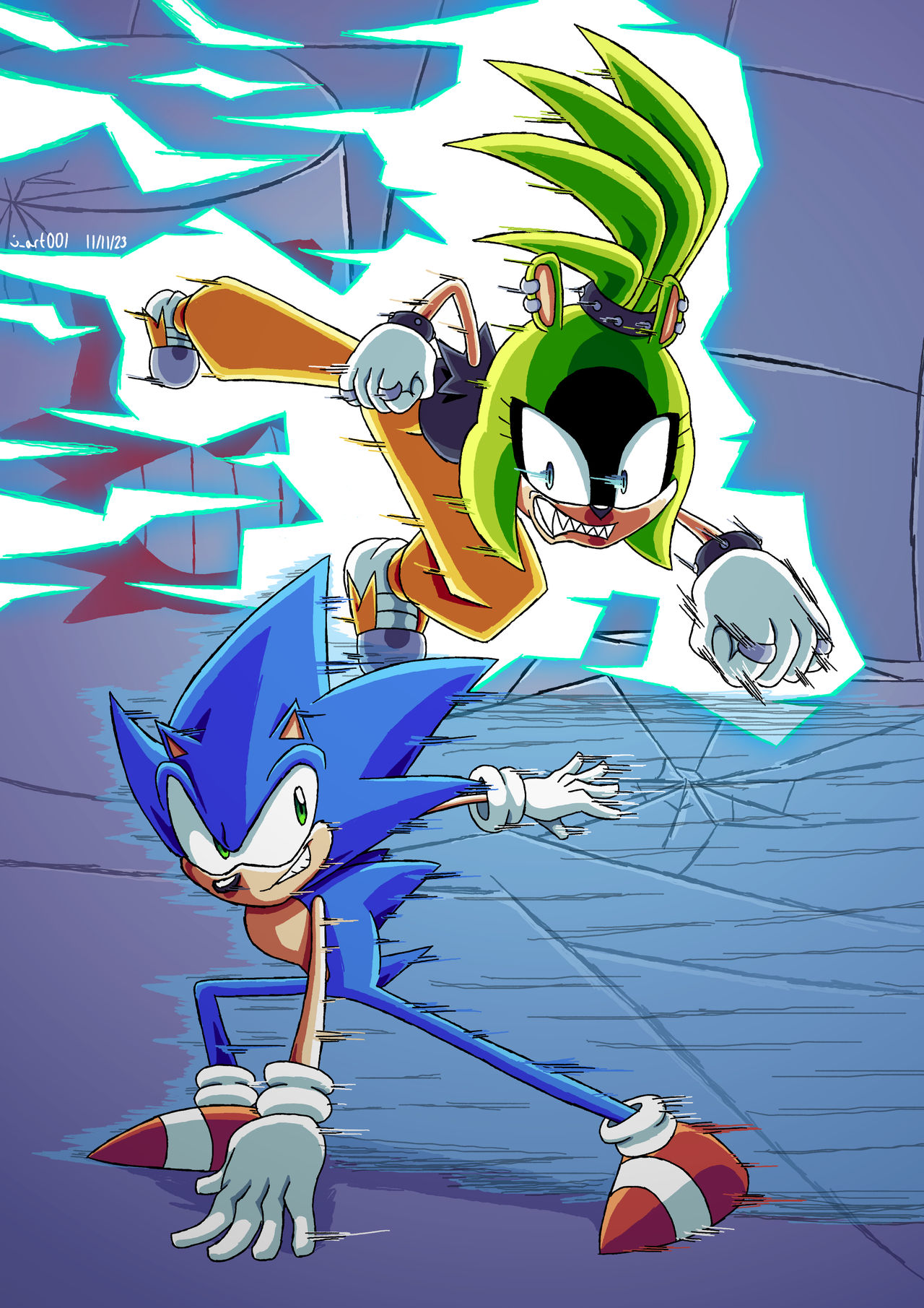 Sonic 3 Styled Surge the Tenrec by TannerTW25 on DeviantArt