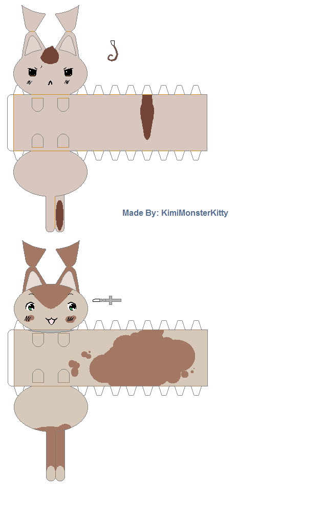 kitty papercraft on Papercraftpatterns - DeviantArt