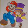 Mario and Hat Kid!