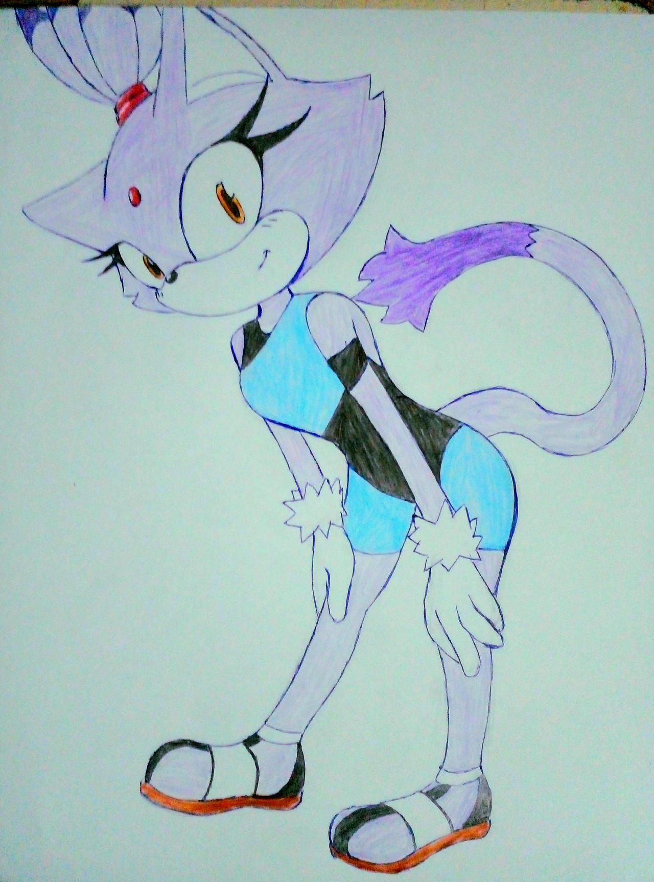 Blaze Keyed Deviantart Blaze The cat (beach outfit) by Rose-factor on DeviantArt
