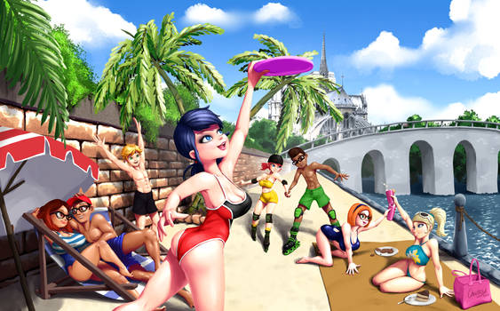Beach by the Seine