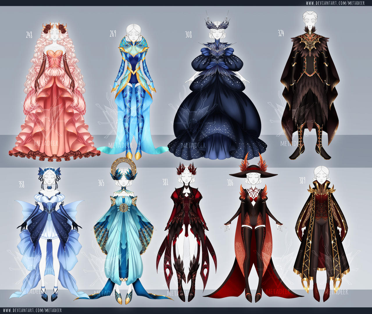 CLOSED] Outfit adopt Clearance Sale| Set Price by metadeer on DeviantArt