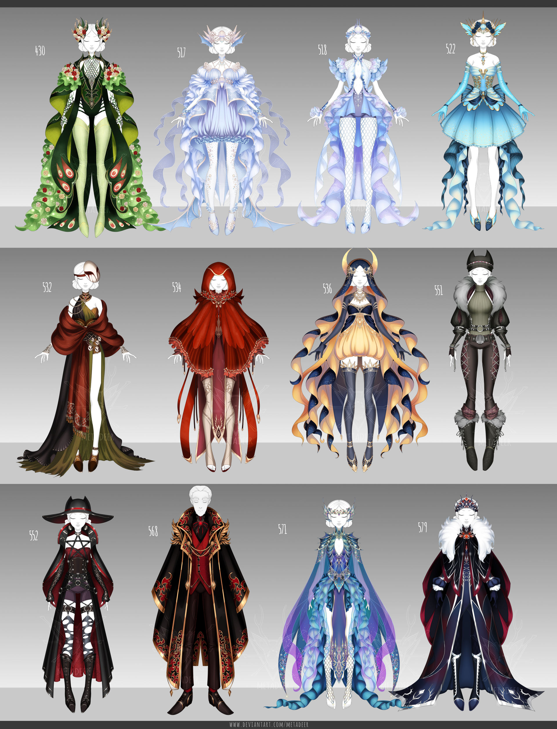 OPEN 1/12] Outfit Clearance| Set Price by metadeer on DeviantArt