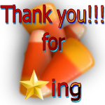 Thank You for Faving Candy Corn