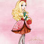 Ever After High Character Illustration Apple White