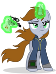 Littlepip is aiming at you by MlpTmntDisneyKauane