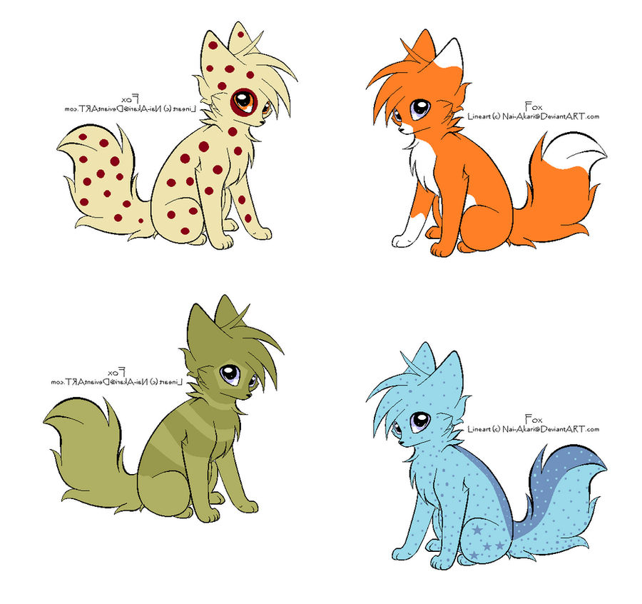 Fox Adaptables Fox Adoptables 5 Points by spottedleaf-lover-20 on DeviantArt