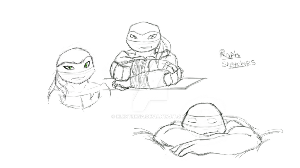Raph Sketches by Elextrena on DeviantArt
