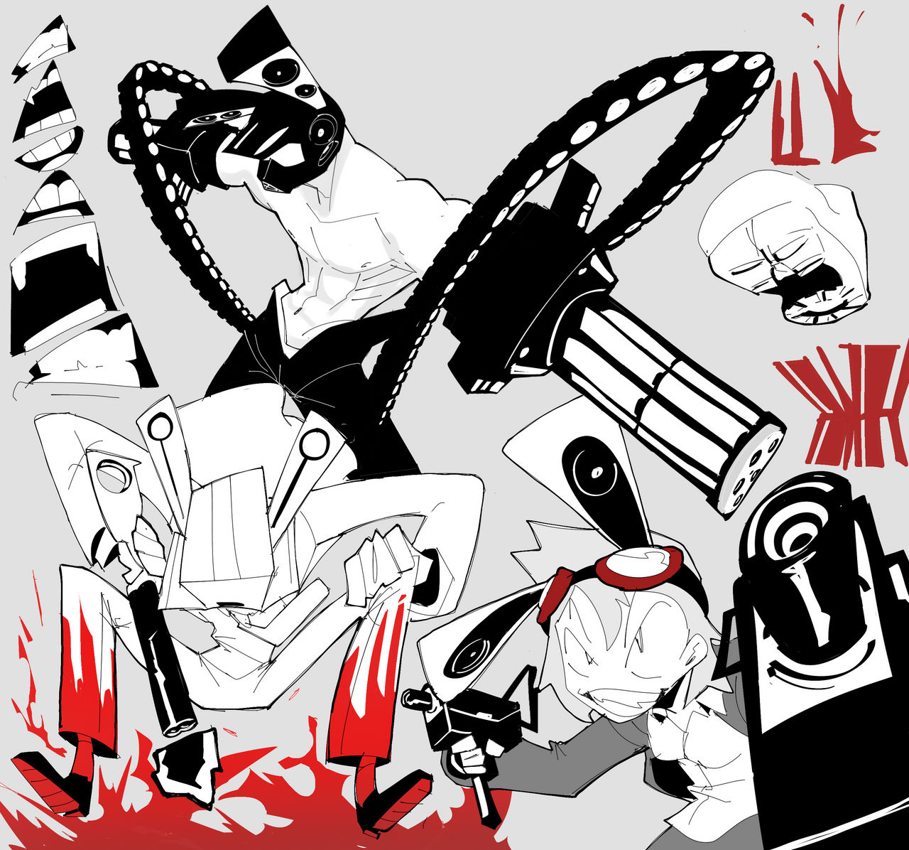Gun rabbits 2 by BiggusAnoobus on DeviantArt
