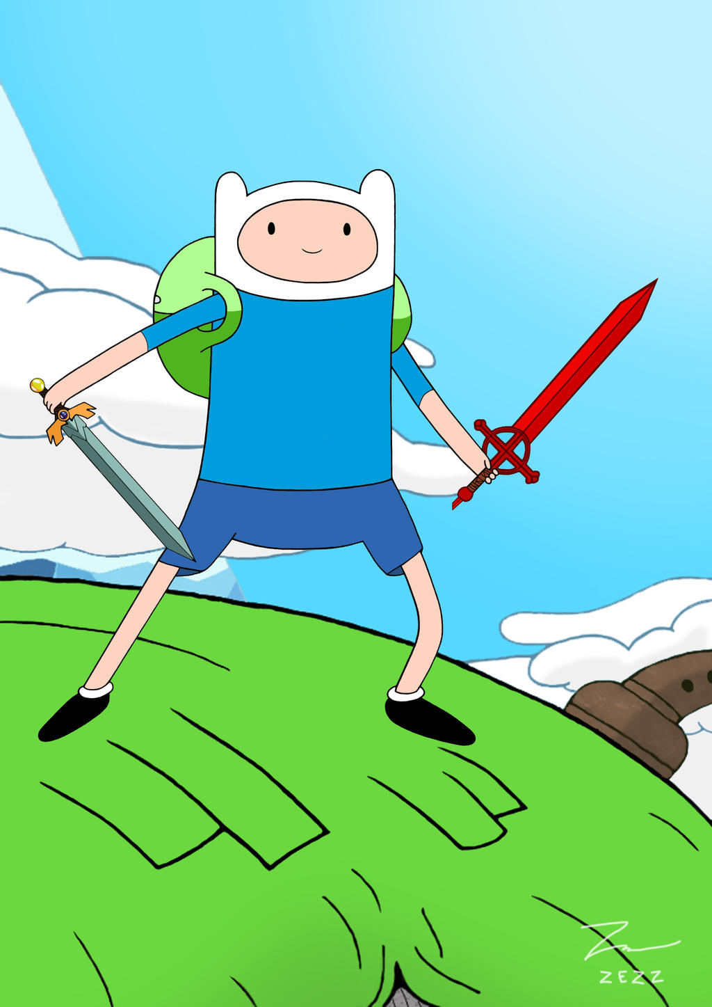 adventure time with Finn the hero