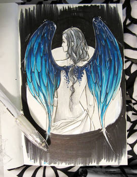 Moleskine Sketch: Fallen Angel