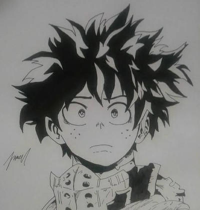 Izuku Midoriya Deku Drawing My Hero Academia By Marquislacey On