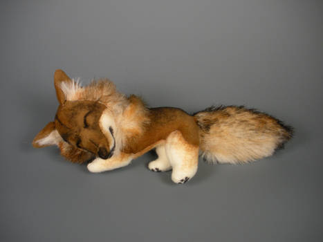 Sleepy Timber Wolf Plush