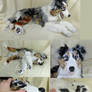 Lifesize Australian Shepherd Plush