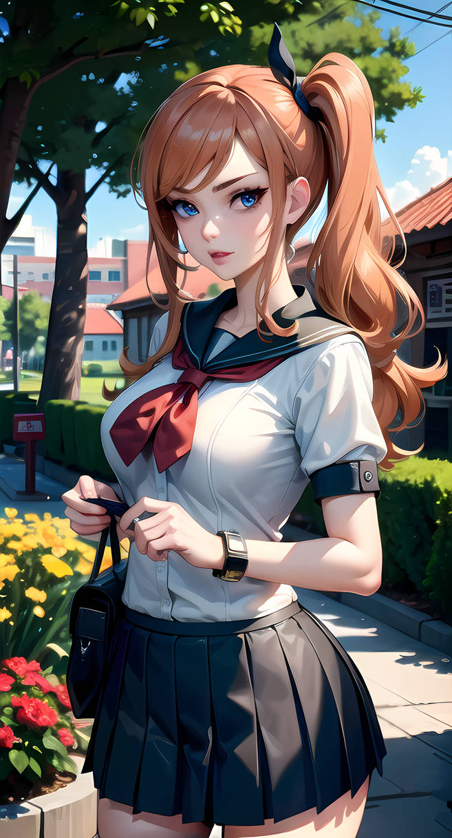 Sonia (Pokemon SW/SH) - School girl uniform by SteppenwolfRiju on ...