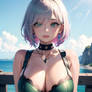 2B - Green bra