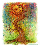 Sun and Tree by aaronsdesign