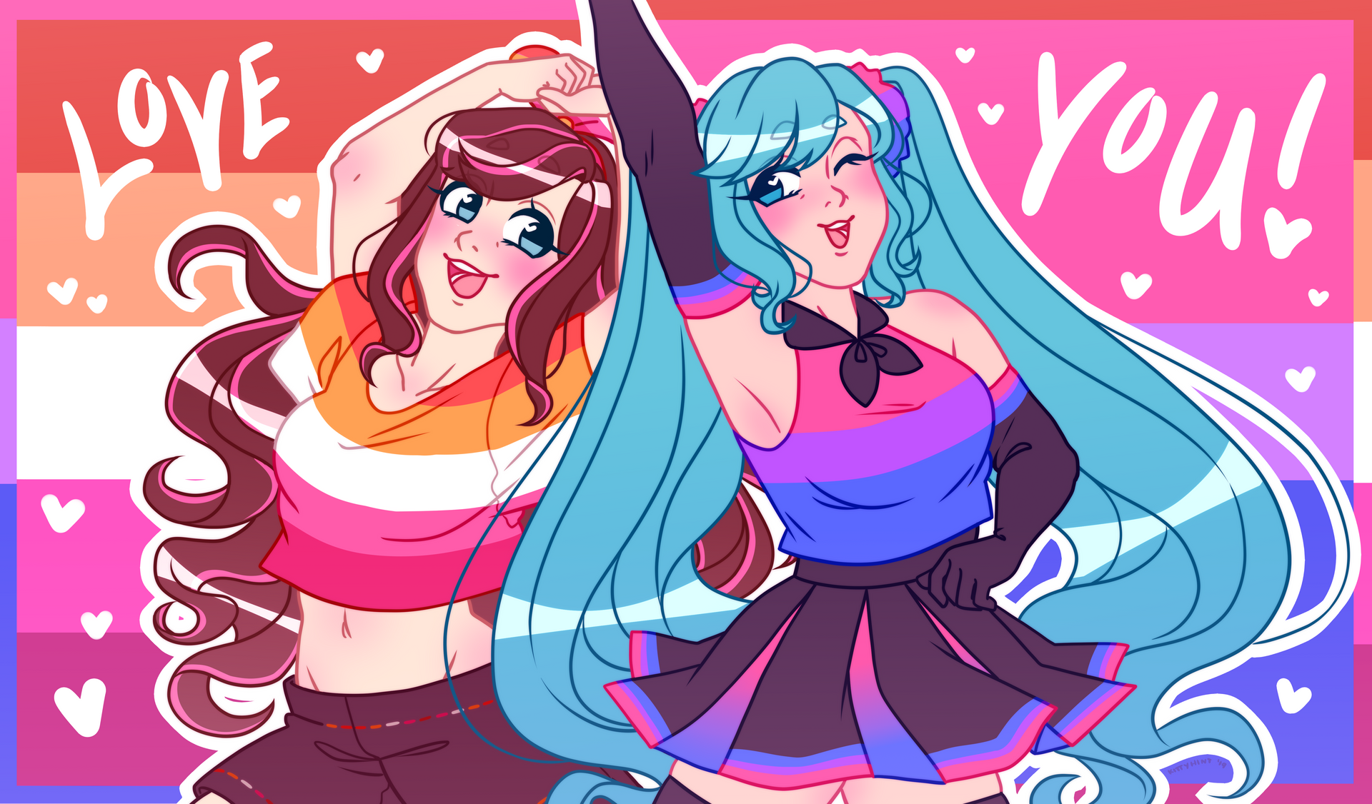 Hatsune Miku X Kizuna Ai Love You By Kittyhint On Deviantart Hatsune Miku X Kizuna Ai Love You By Kittyhint On Deviantart