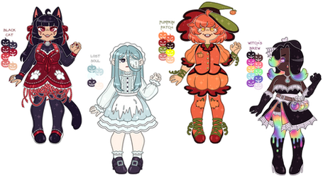 (ADOPTS) [CLOSED] Halloween Magical Girls!