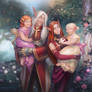 Commission: Veloestian, Caeliri and kids