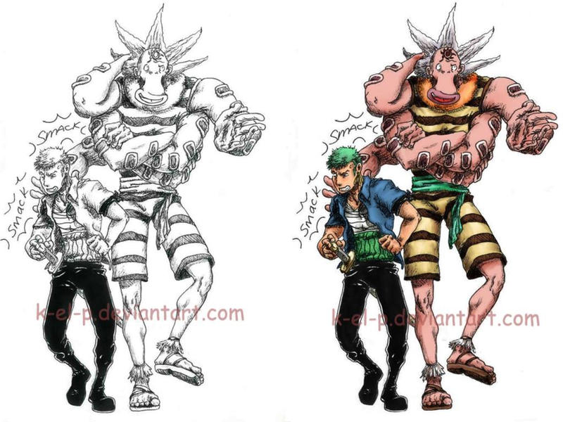 Zoro And Hachi One Piece By K El P On Deviantart