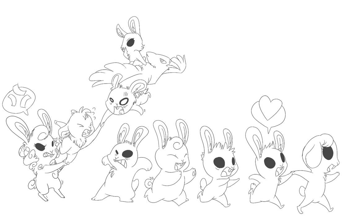 rabbit parade by albino-penguin on DeviantArt
