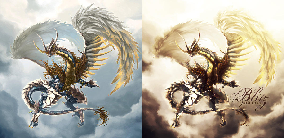 Light Rift Dragon Light Dragon by BlitzWarTank on DeviantArt