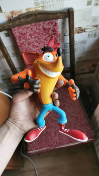 Crash 3D printed action figure 