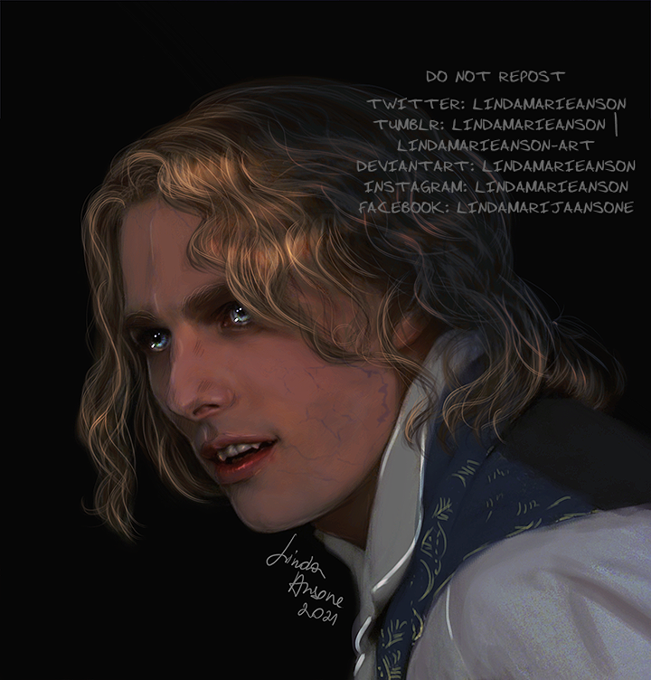 Inktober Day 12 - Lestat - Fanart by LindaMarieAnson on DeviantArt