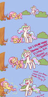 Celestia Helps Fluttershy Overcome Her Troubles