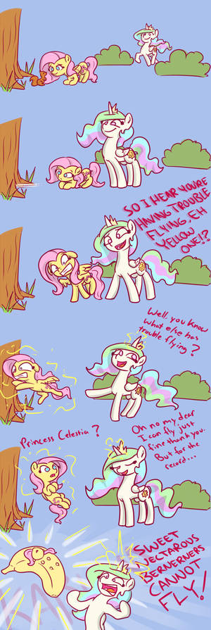 Celestia Helps Fluttershy Overcome Her Troubles