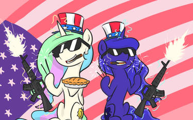 Celly and Lulu Celebrate America